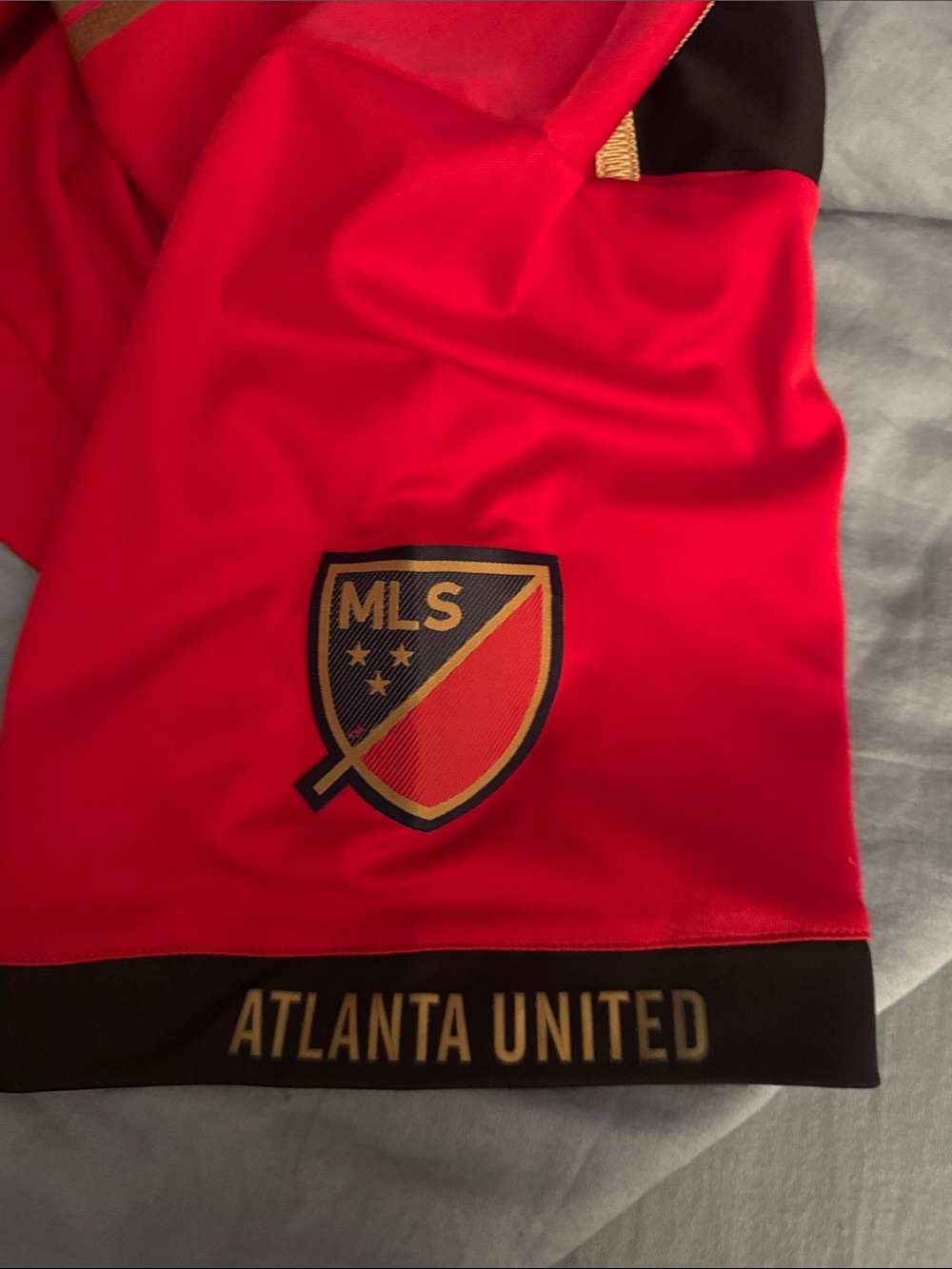 Adidas Men’s Atlanta United Red & Black Soccer Jersey - Picture 9 of 9